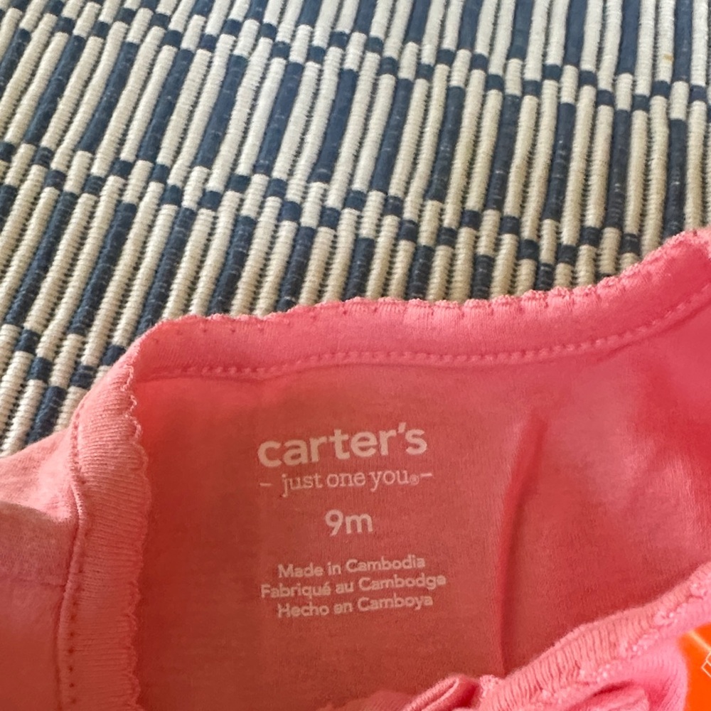 Carter's Coral Baby Bodysuit